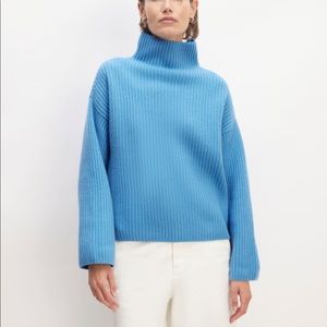 Everlane The Felted Merino Funnel-Neck Pullover